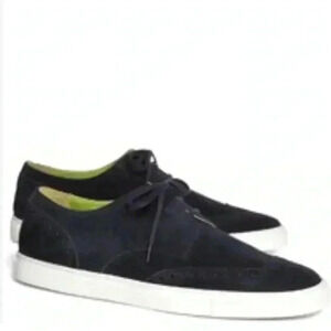 Brooks Brothers Suede Wingtip Sneakers in Black Size 10